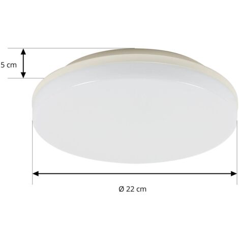 B.K.Licht Lámpara de techo moderna I Ecológico I Fácil montaje I LED Plafón  Ø30 cm