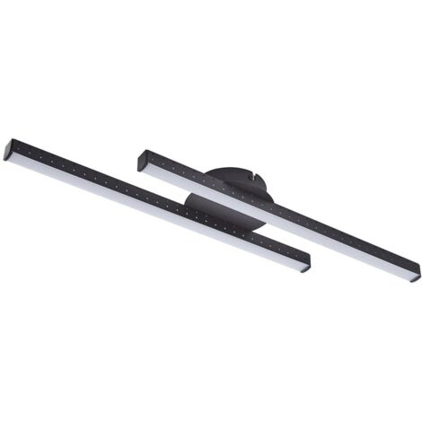 Lindby Lámpara de techo LED 'Aurendor' en Negro Aluminio (1/5)