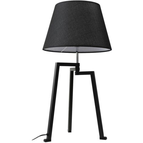 Lucande Lámpara de mesa 'Amona' en Negro Metal (1/5)