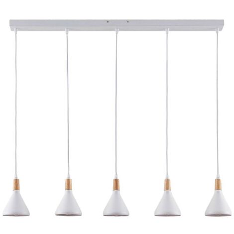 Lindby Lámpara colgante 'Arina' en Blanco de Metal