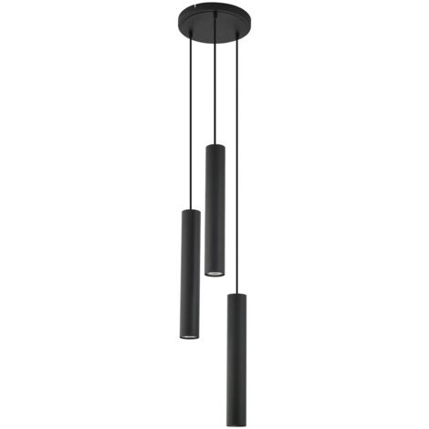 Lindby Lámpara colgante 'Joffrey' en Negro de Metal