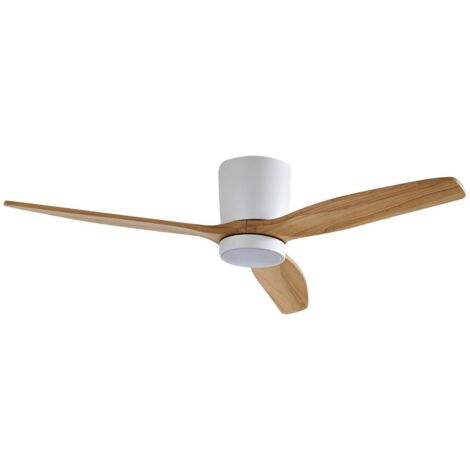 Lucande Ventilador de techo con lámpara 'Faipari' en Blanco Metal (1/5)