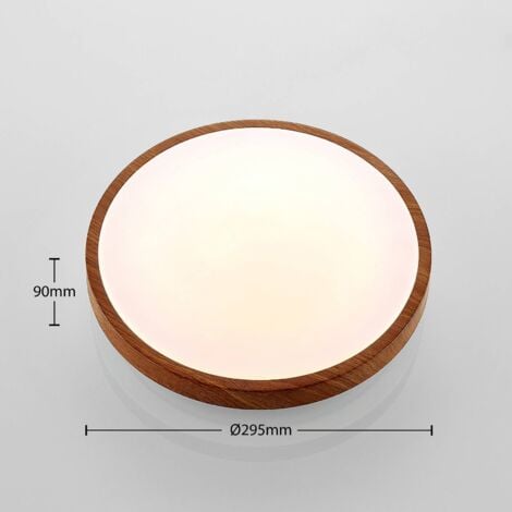 Lindby Lámpara de techo LED 'Mendosa' en Marrón Metal