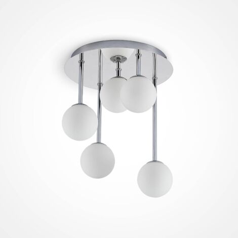 Lindby Lámpara de techo 'Chrissy' en Plateado Metal