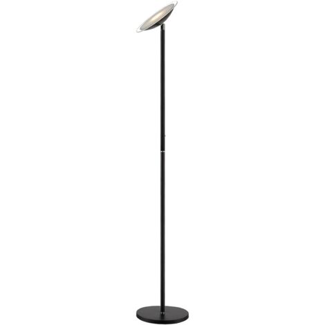 Lindby Lámpara de pie LED 'Malea' en Negro Metal