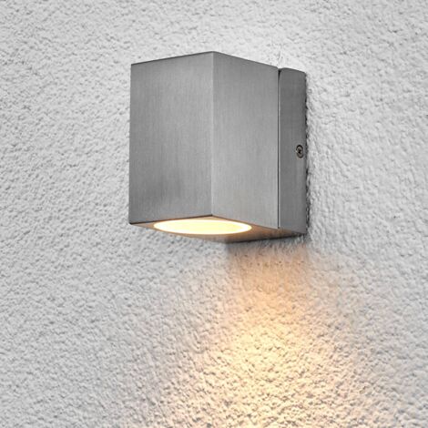 Foco de pared exterior Lavina gris GU10 2 luces