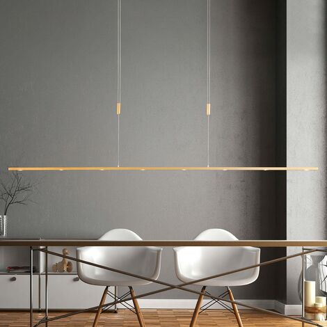 LED Lámpara colgante 'Tolu' (Moderno) en Dorado hecho de Aluminio e.o. para Salón & Comedor (8 llamas,) de Rothfels  lámpara colgante LED, lámpara colgante LED, lámpara LED, lámpara de techo, lámpara (1/5)
