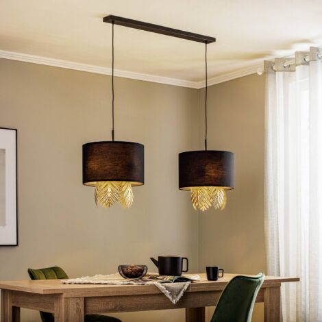 Lindby Lámpara de mesa LED Tiama, metal, negro/oro, 30 cm, lámpara de Lindby Lámpara de mesa LED Tiama, metal, negro/oro, 30 cm, lámpara de