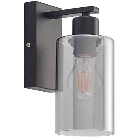 Lindby Lámpara de pared 'Emavi' en Negro Metal (1/5)