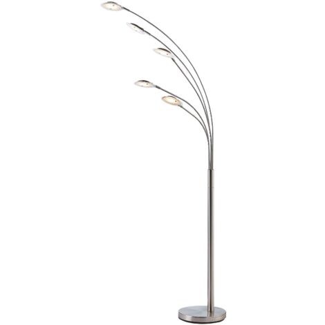 Lindby Lámpara de pie LED 'Anea' en Gris Metal (1/5)