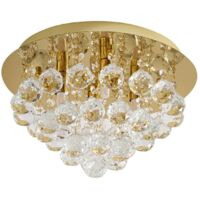 Lindby Lámpara de techo 'Gillion' en Dorado Cristal