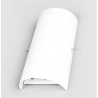 Aplique De Pared Lucande Jemima En Vidrio Blanco Con Forma Elíptica | Lámpara Para Salón Y Comedor