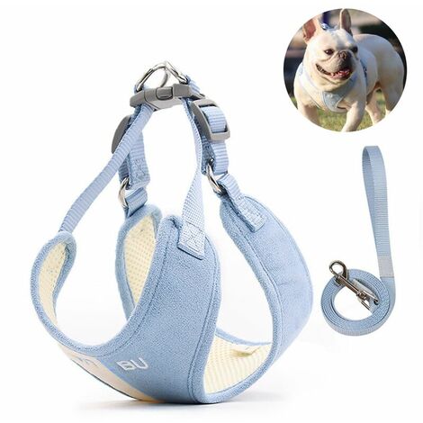 BetterLife Leaves Pets, Suède douce, Sangle de poitrine pour chien, Couleur assortie et respirante, Sangle de poitrine pour animal de compagnie jaune XL