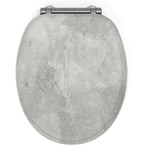 Abattant wc mdf effet beton soft close (1/5)