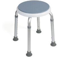 Tabouret de douche pivotant twist chrome réglable