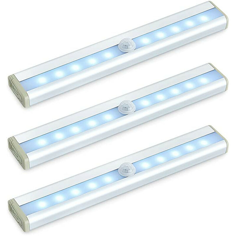 lámpara de cocina led cocina debajo del gabinete lámpara de control remoto inalámbrico foco led luces LED adhesivas para toda la casa con, 3 piezas