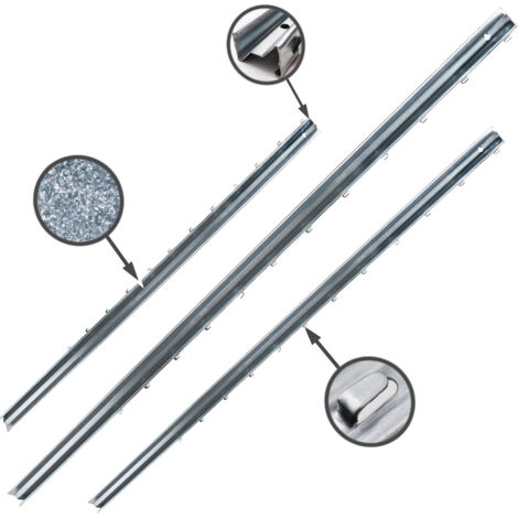 Paletti Recinzione Plastica Bianca 108cm - 10 Pezzi Con Occhielli | Per Pascolo, Giardino, Nastro - Foto 2