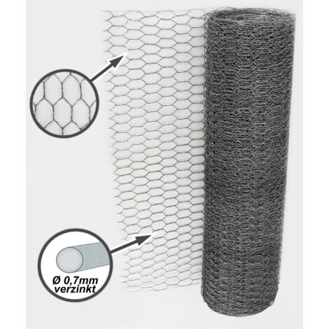 Rete Plastica ABS Per Recinzione - 40x500 Cm Esagonale Per Giardino E Artigianato