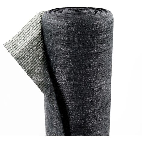 Schermo di recinzione Schermo per la privacy 150g/m² Rete ombreggiante in HDPE Frangivento Protezione dalla polvere Tessuto di protezione solare Rete con fascette Grigio 1,5*25m
