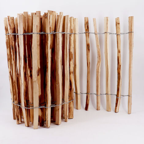 Recinzione In Nocciolo Castagno - 1m X 50cm, Altezza 4-6cm, Per Giardino E Animali - Foto 2