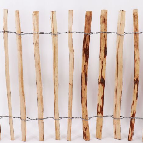 Aquagart - Recinzione Da Giardino In Legno Di Nocciolo, Rotolo Da 5 Metri, Altezza 60 Cm. Perfetta Per Aiuole, Bordi, Sentieri, Laghetti. Stile Rustico E Naturale.