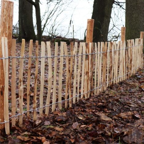 65 pali di legno per staccionata 1,05 m I diametro 5-6 cm I palo di  recinzione in nocciola I palo di recinzione