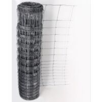 Kit Recinzione Selvatica 50m + 15 Pali A Z – Rete Annodata Alta 150 Cm – Maglie Differenziate – Made In EU
