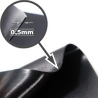 Telo Per Laghetto In PVC 5x4m - Pellicola Nera 0,5mm Per Giardino - Foto 9