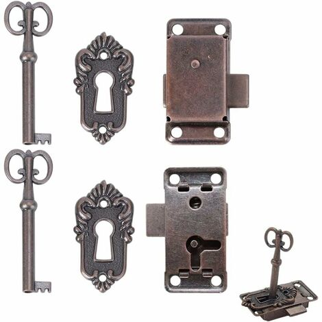 Pieces Antique Lock Antique Lock and Decorative Key Kitchen Furniture ...