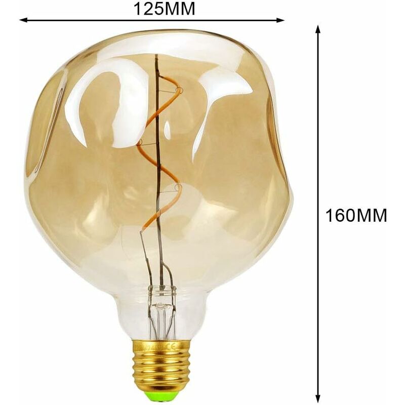 Ecosmart Ampoule LED vintage Edison à filament fin à intensité variable T10  équivalente à