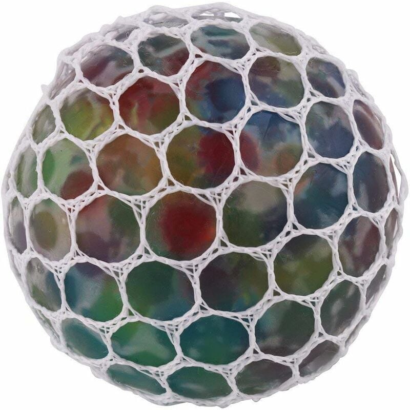 balles Anti Stress Raisin Squishy Mesh Ball Squeeze Ball Multicolore Boules  de Pressage d'anxiété Ballle Anti Stress avec Filet Diamètre 6 cm Jeu de  Balle pour Adultes