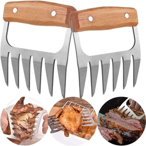 LTS FAFA Griffes de viande effiloché de porc déchiqueteuse ours barbecue  handler fourchettes en acier inoxydable