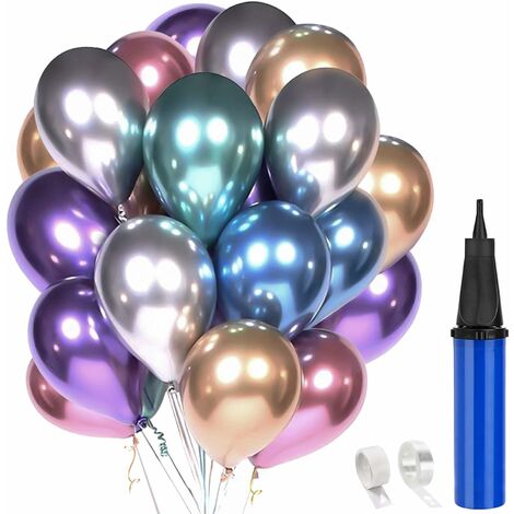 Ballon Confettis Or, 50 pièces Ballons de fête en Latex de 12 Pouces avec  des confettis dorés pour Les décorations de fête de Mariage d'anniversaire  : : Cuisine et Maison