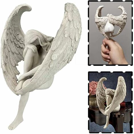 Ornement pour Salle - Statue Ailes Ange - Bébé Sculpture Ange