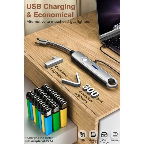 Briquet allume bougie à arc électrique - USB-C