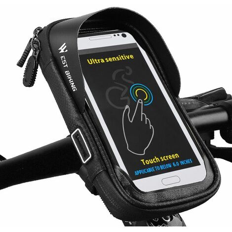 Support de téléphone portable pour vélo moto, étui étanche, guidon,  rétroviseur, pour iPhone Xiaomi Samsung