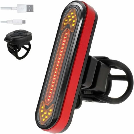 Lampe arriere velo USB Rechargeable, Feu de vélo LED super