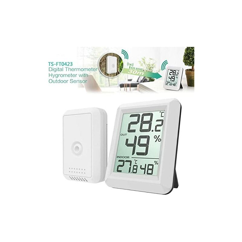 30M Kitchen Electronic thermometer Wireless Digital Indoor Outdoor  Thermometer Hygrometer Weather Station for Home Bedroom