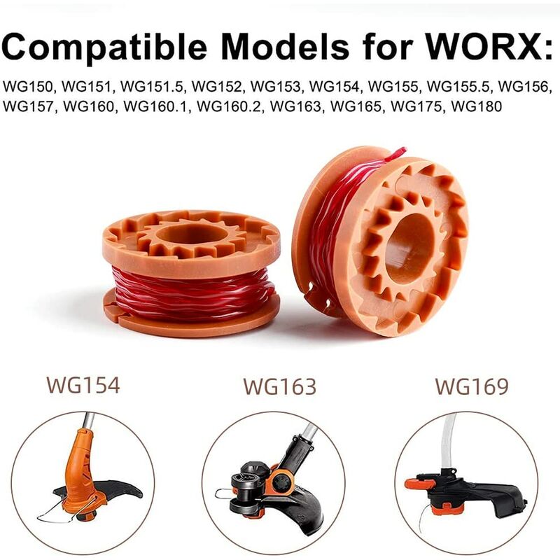 Set of 6 brush cutter leads WA0004.1 for all WORX 20 V trimmers 6