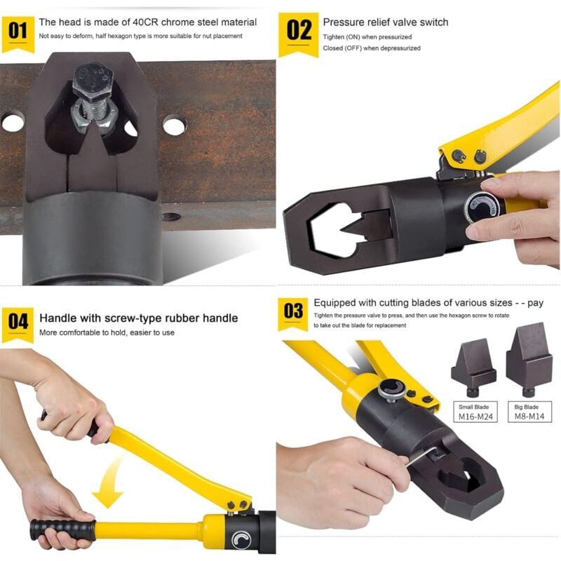 Nut Splitter Set, Cracker Remover Rusted Seized Nuts Cutter Nut Removing  Splitting Tool Remover Splitter (#2)