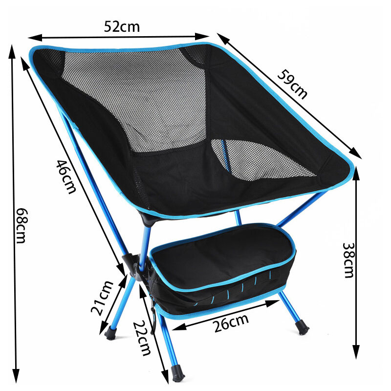 Portable Folding Chair Compact Ultralight Folding Stool Outdoor Folding  Camp Chair Beach Chair for Fishing,Camping,Beach,Hunt,BBQ,Travel,beige 