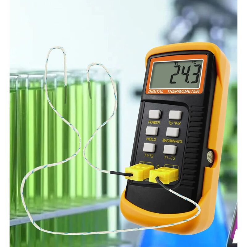Thermomètre De Type K Avec Capteur De Thermocouple 1300 ° C (° C, ° F