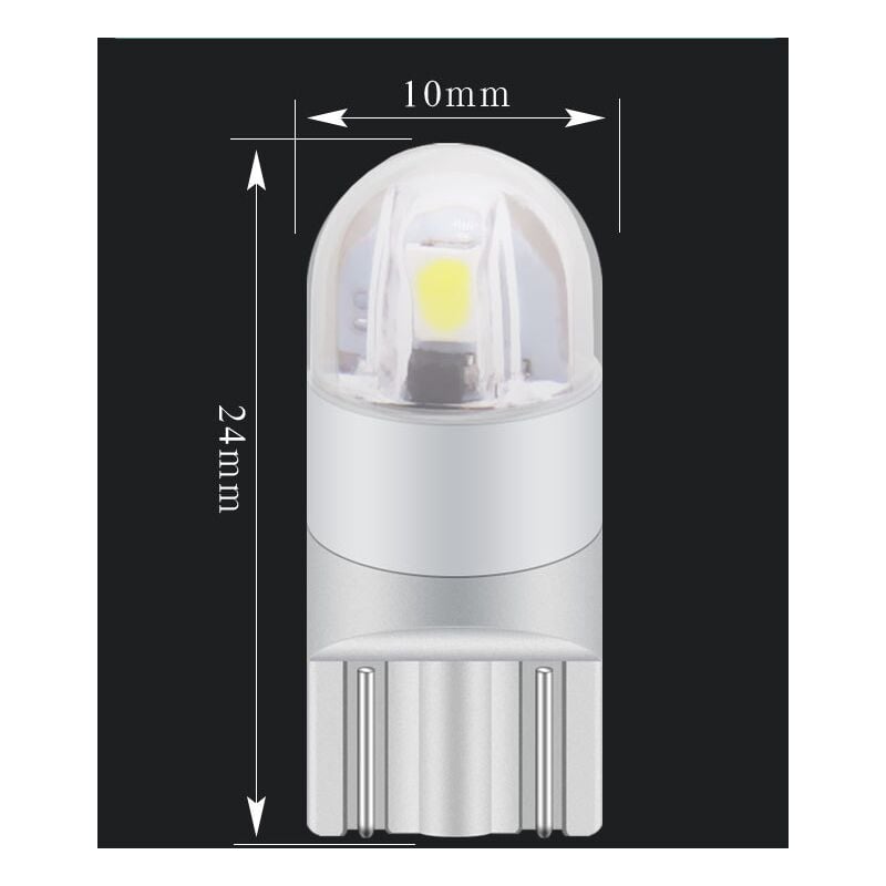 10 x T10 501 COB LED Car Side Light Bulbs W5W Sidelight Reading Light Lamp