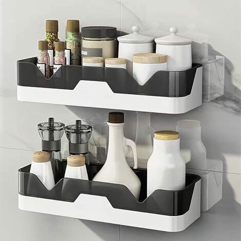 Shelf In The Bathroom Kitchen Spice Rack Wall-mounted Corner