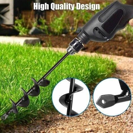 Garden Auger, Spiral Gardening Tool for Planting Trees/Shrubs/Twist ...