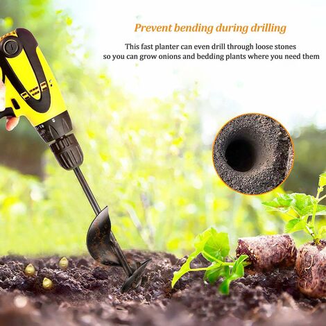Make Garden Planting Easier with the Short Rod Twist Drill Alloy Bit – Fast Digging for Every Gardener