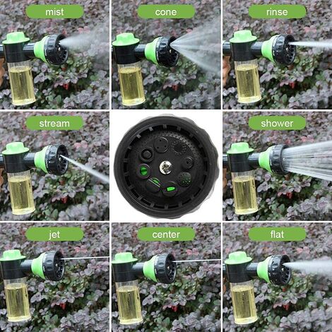 Garden Hose Foam Sprayer, 8 Patterns High Pressure Nozzles