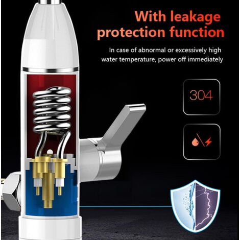 Electric Water Heaters Faucet Instant Water Heaters Faucets Speed ​​Hot Faucet LCD Digital Temperature Display Faucet Heaters