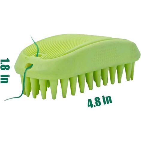 Rubber dog outlet brush