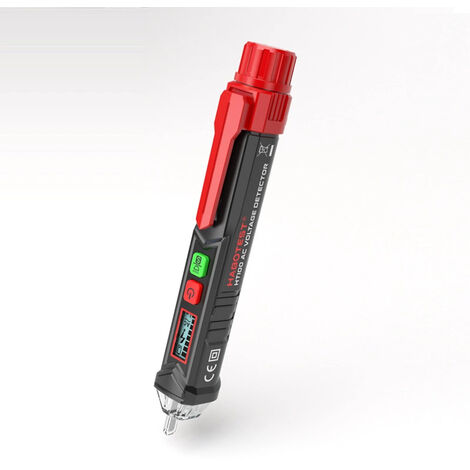 Non-Contact Voltage Detector, Voltage Tester with Dual Sensitivity 12V/48V-1000V, LCD Display, Live/Neutral Wire Test, Flashlight, Audible Alarm, KAIWEETS (Round Probe) (1/5)